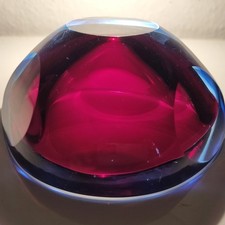 Muranoglas Blockschale Vase