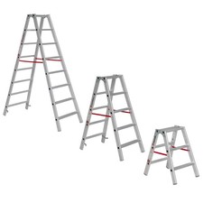 Euroline 20577 Stufenstehleiter 2 teilig Stehleiter Stufenleiter Doppelleiter