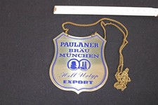 Zapfhahnschild PAULANER BRÄU MÜNCHEN Hell Urtyp EXPORT  371