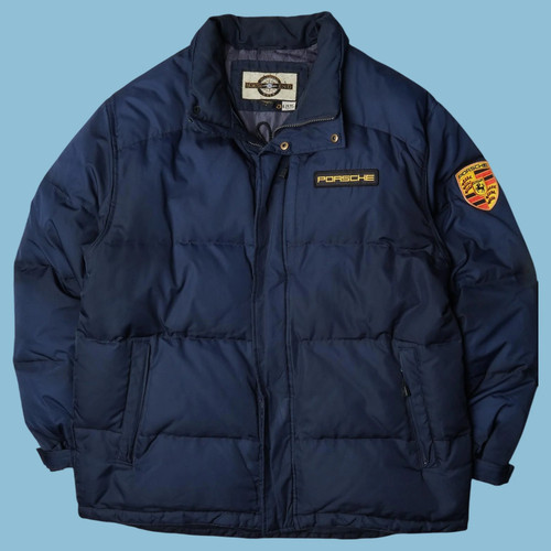 Vintage porsche puffer jacke - puffer,