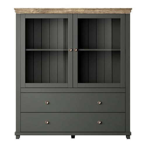 Highboard elda vitrinenschrank - highboard,