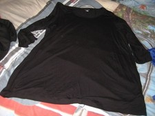 3/4 Arm Shirt Langarmshirt Gr. 52 von Mia Moda schwarz