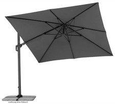 Schneider Ampelschirm Sonnenschirm Rhodos Twist 300x300 cm anthrazit grau