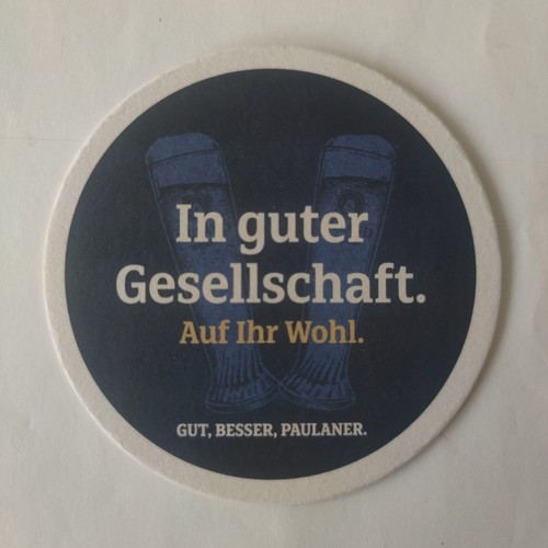 Schöner bierdeckel paulaner - -,