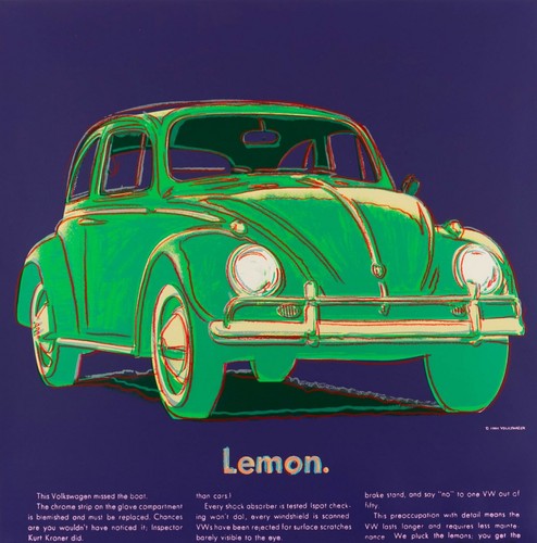 Andy warhol volkswagen lemon - andy,