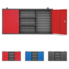 Hängeschrank Werkzeugschrank Werkstattschrank Metallschrank Lochwand 2 Fächer