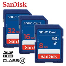 SanDisk 8G 16G 32GB 64G Class 4 SDHC Flash Speicher SD Karte für Digitalkameras