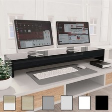 Monitorständer Schreibtischaufsatz Ständer 100 x 24 x 13cm Bildschirm Spanplatte