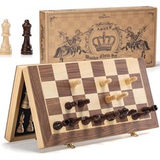 Schachbrett Holz magnetisch