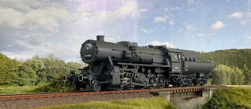 Mbw spur dampflok 52 - br, 4885