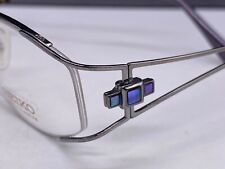 Seiko Brille Damen silber Strass Oval Rechteckig Titan nickel free T133