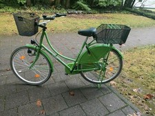 Holland frauen fahrrad grün - fahrrad,