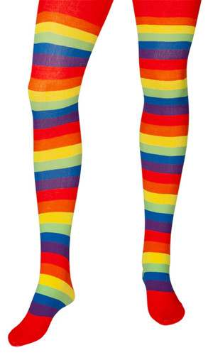 Regenbogen strumpfhose bunt - regenbogen,