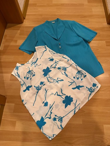Tlg damen set türkis - set, top