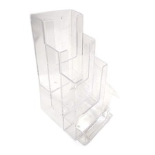 Aufsteller für Flyer im Format DIN Lang DL 13 A4 Hochformat 3 Etagen extra (19,9