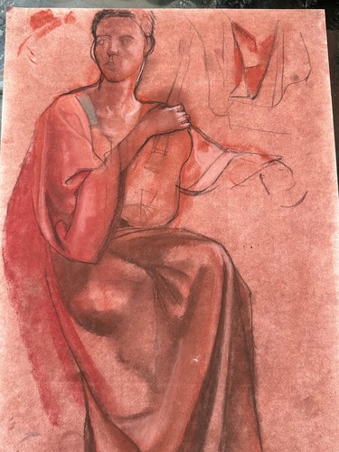 Kreide zeichnung auf papier - kreide,