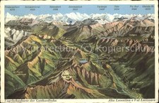 Gotthardbahn Vogelschaukarte