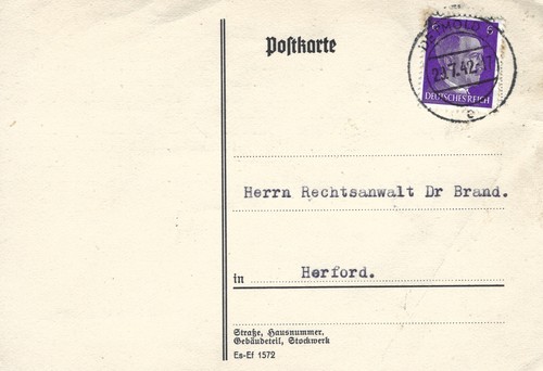 Alte postkarte den - an,