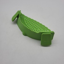 Netrox – Schnappsieb aus Silikon – Nudelsieb Aufsatz zum Einhängen in Topf, Pfan