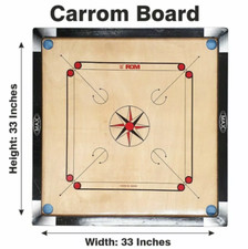 Carrom Brettspiel Stürmer Münzen Palisander Brett Carrom Brett Set Größe 33 x 33 Zoll