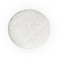 Selenit Platte 12 cm – Blume