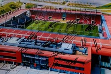 SIGNIERTES GROSSES SSV JAHN REGENSBURG FOTO , SIGNIERT TEAM 25 / 26 , "STADION "