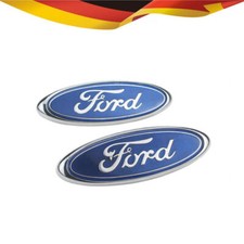 FORD ABZEICHEN OVAL 150 x 60MM BLAU EMBLEM VORNE HINTEN FOCUS MONDEO TRANSIT 1X