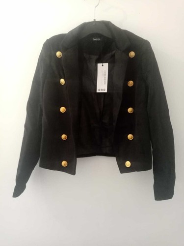Boohoo gemma military crop - military,