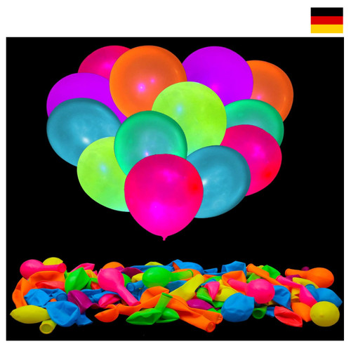 Neon luftballons 100 stück - uv,