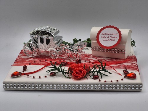 Geldgeschenk rubinhochzeit mit - rubinhochzeit,