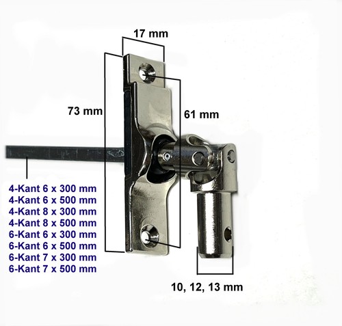 Kurbel gelenk 17x73 - kurbel,