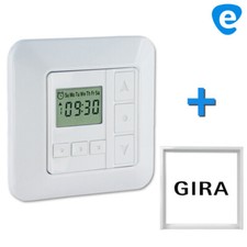 Rolladen Zeitschaltuhr Timer + GIRA Zwischenrahmen für Jalousie Rollo Rollladen