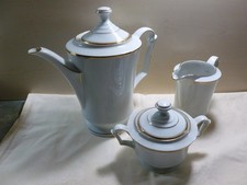 Kaffeekanne Zuckerdose Sahnekanne Porzellan Alt Schönwald Bavaria ab 1927