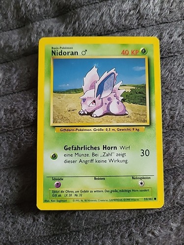 Pokémon karte nidoran - nidoran, 55/102