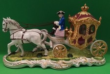 Porzellan figur  Rokokokutsche