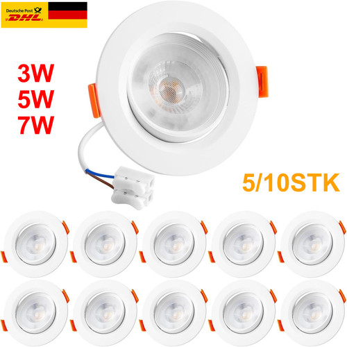 10x led einbaustrahler - led,