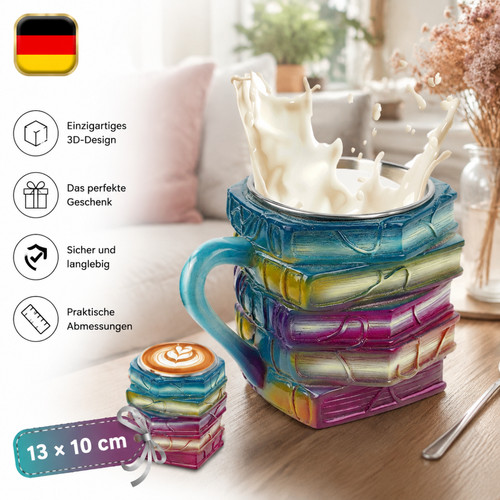 Tasse buchbecher harz - 3d,