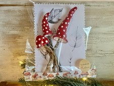 Glückspilze 3er Fliegenpilz Stecker Handmodelliert Neujahrs Geschenk Mitbringsel