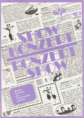 Programmheft show konzert - show,
