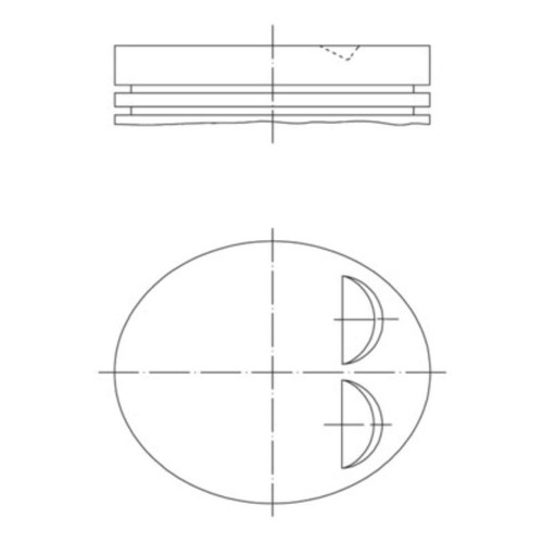 Kolben mahle 039 00122 001 - kolben,