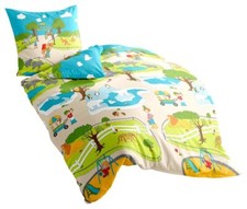 JACK by Bierbaum Kinder Biber Bettwäsche 2 tlg. 135x200cm Zoo Tiere Tierpark