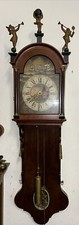 Holländische Staartklok Friesenuhr Halbkastenuhr Antike Mit 2 Bewegende Schiffe