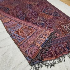 cashmere*so edel*gemustert*Decke-Plaid*2,30x1,50*neu*flieder*