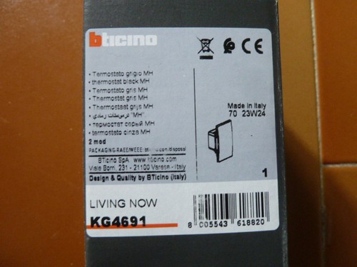 Bticino kg4691 thermostat - kg4691,
