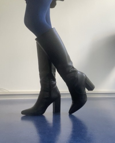 Damen stiefel schwarz leder - stiefel,