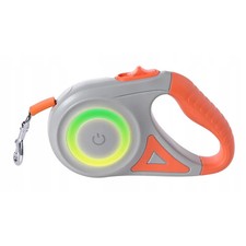 Automatische Leine 5 m LED mit Seitenlicht Band Hundeleine Hunde Automatikleine