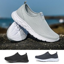 Herren Wanderschuhe Slip On Sneakers Atmungsaktiv Schuhe Leichtgewichts Sneakers