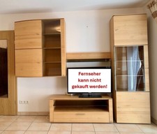 Wohnzimmer Schränke Vitrine, Erle massiv, auch einzeln erhältlich