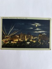 Postkarte Overlooking Hollywood California One Cent USA Blanko