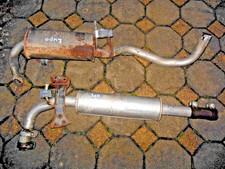 Auspuff Auspuffanlage Endtopf Mitteltopf VW Lupo 1.4 bosal